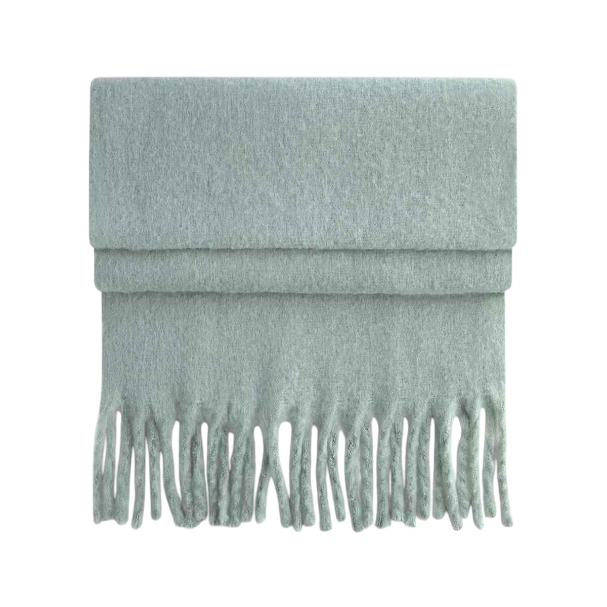 Dusty Green - Front - Beechfield Fluffy Scarf