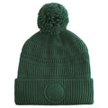 Bottle Green - Back - Beechfield Mens Patch Beanie