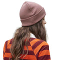 Rose - Back - Beechfield Unisex Adult Cuffed Organic Cotton Heavyweight Beanie