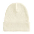 Off White - Back - Beechfield Unisex Adult Cuffed Organic Cotton Heavyweight Beanie