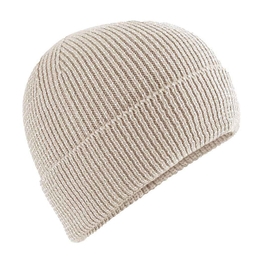 Almond - Front - Beechfield Unisex Adult Streetlite Reflective Beanie