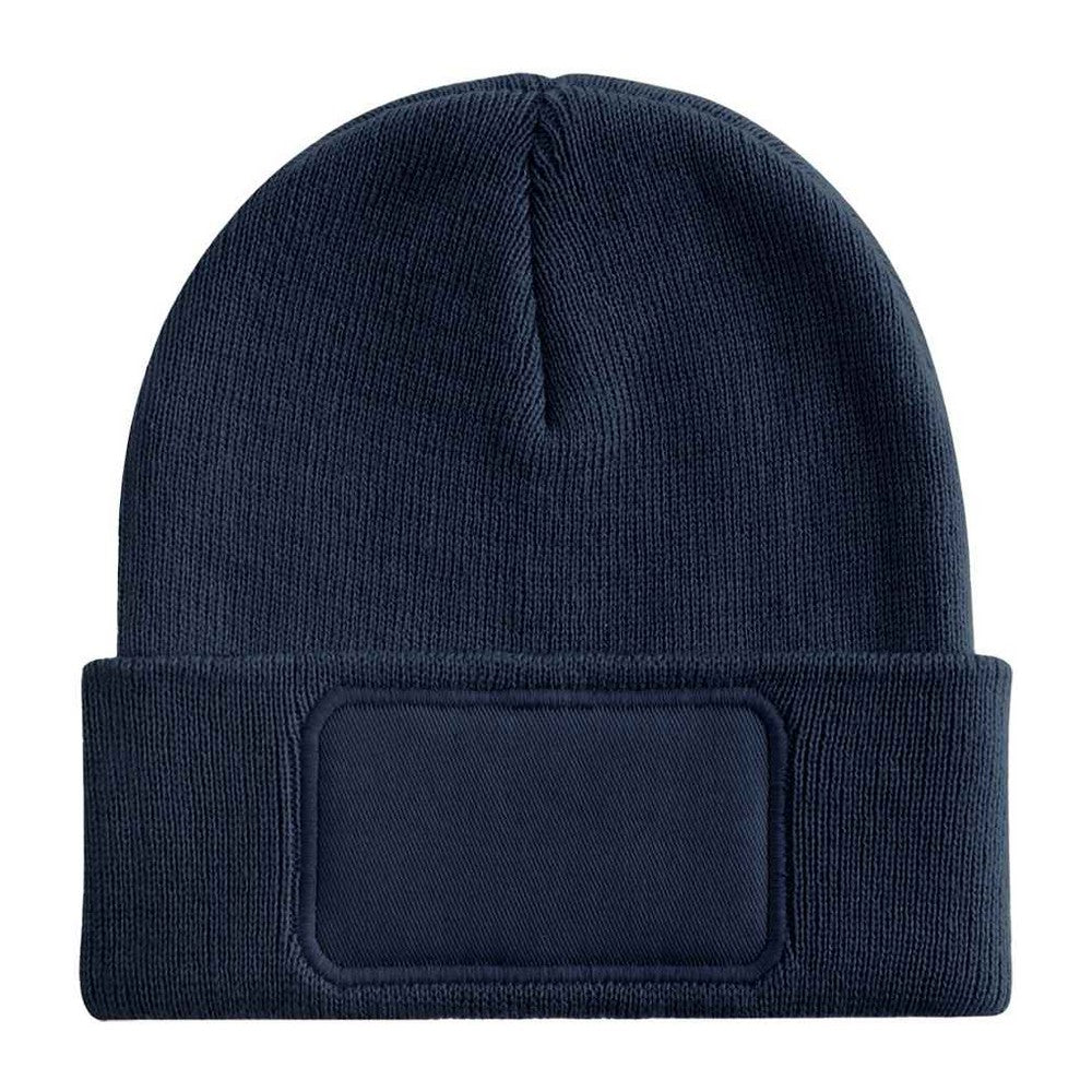 French Navy - Back - Beechfield Childrens-Kids Original Patch Beanie