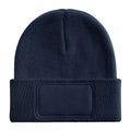 French Navy - Back - Beechfield Childrens-Kids Original Patch Beanie