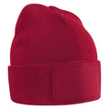 Classic Red - Front - Beechfield Childrens-Kids Original Patch Beanie