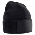 Black - Front - Beechfield Childrens-Kids Original Patch Beanie