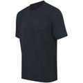 Navy - Side - Henbury Unisex Adult CoolPlus Moisture Wicking T-Shirt