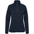 Navy Heather - Front - Stormtech Womens-Ladies Yosemite Half Zip Pullover