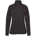 Black Heather - Front - Stormtech Womens-Ladies Yosemite Half Zip Pullover