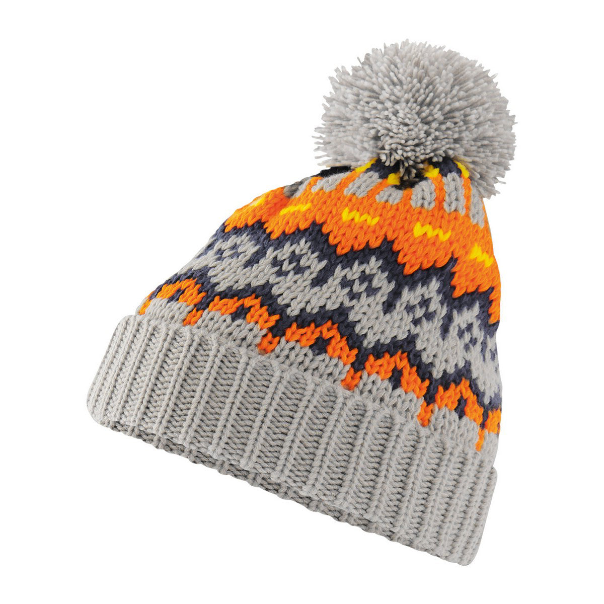 Glacier Grey - Back - Beechfield Unisex Adult Retro Skiing Beanie
