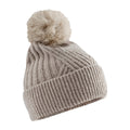 Natural Stone - Front - Beechfield Womens-Ladies Snow Luxe Beanie