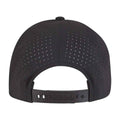 Black - Back - Flexfit Delta Snapback Trucker Cap
