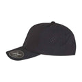 Black - Side - Flexfit Delta Snapback Trucker Cap