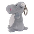Grey - Side - Mumbles Hippo Keyring