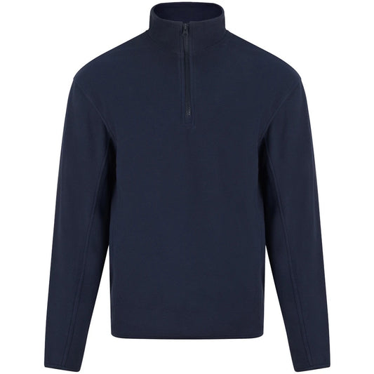 Navy - Front - PRO RTX Mens Quarter Zip Fleece Jacket