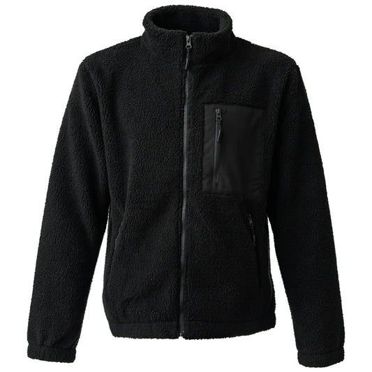 Black - Front - Ravine Unisex Adult Borg Fleece Jacket