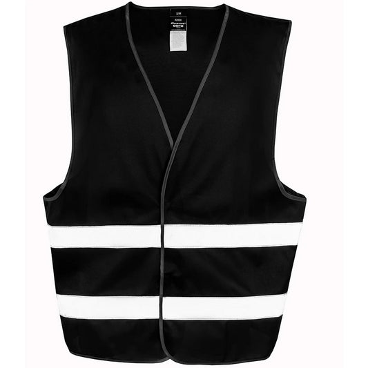 Black - Front - Result Core Unisex Adult Enhanced Hi-Vis Vest