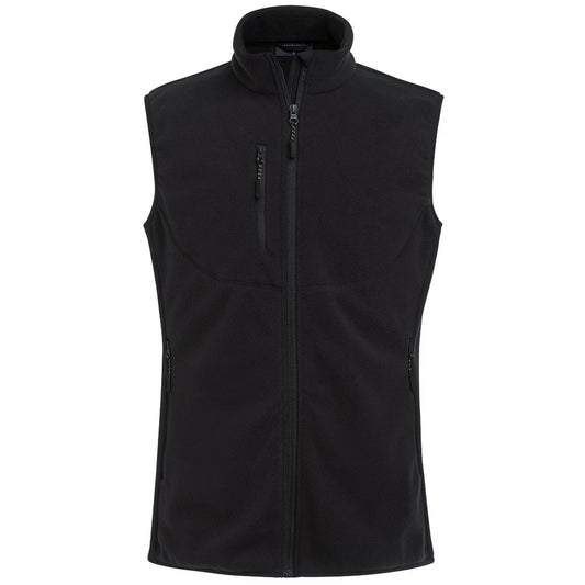 Black - Front - Brook Taverner Mens Rochester Fleece Gilet