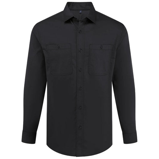 Stay Black - Front - Premier Unisex Adult Utility 2.0 Service Shirt