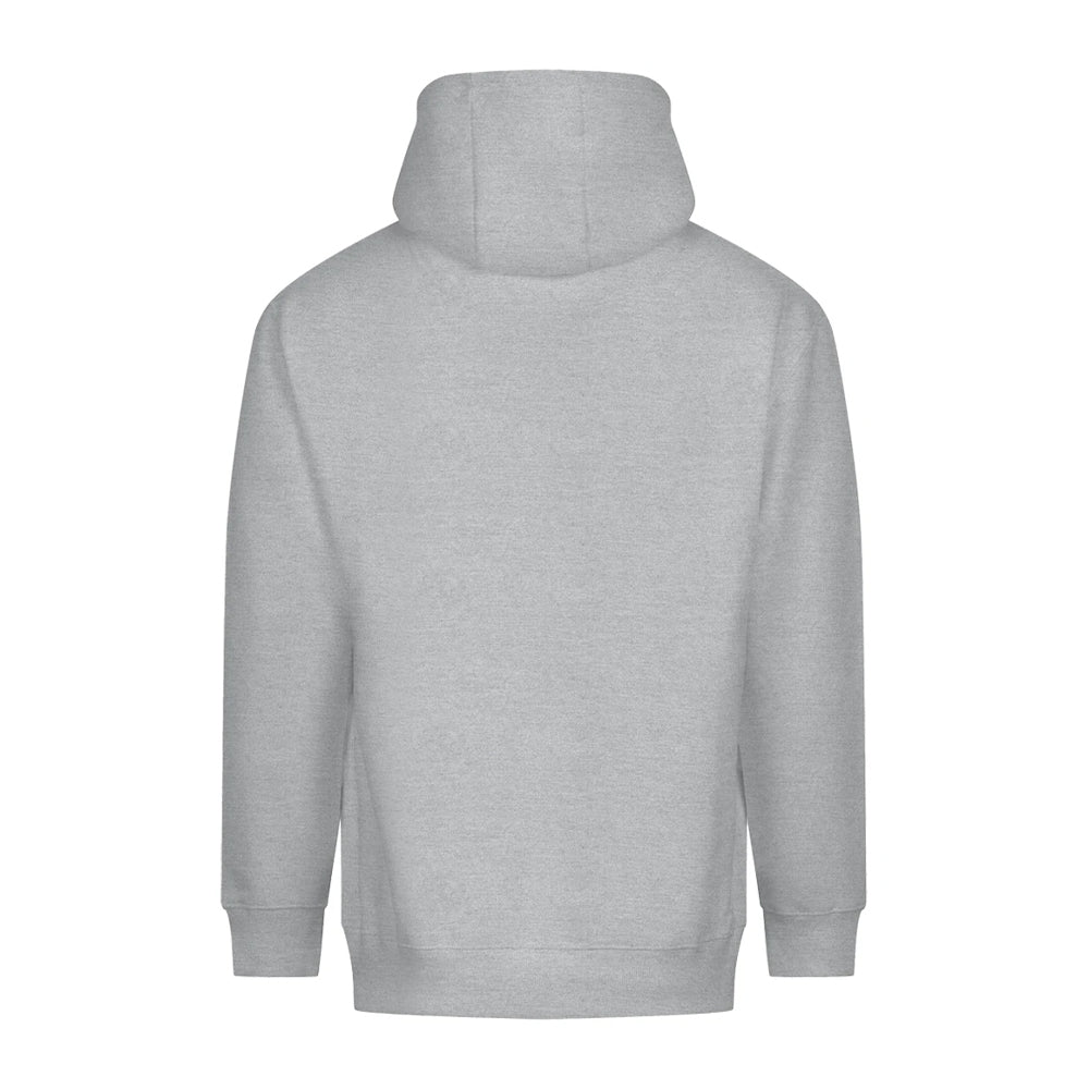 Heather Grey - Back - Awdis Unisex Adult Vision Heavyweight Hoodie