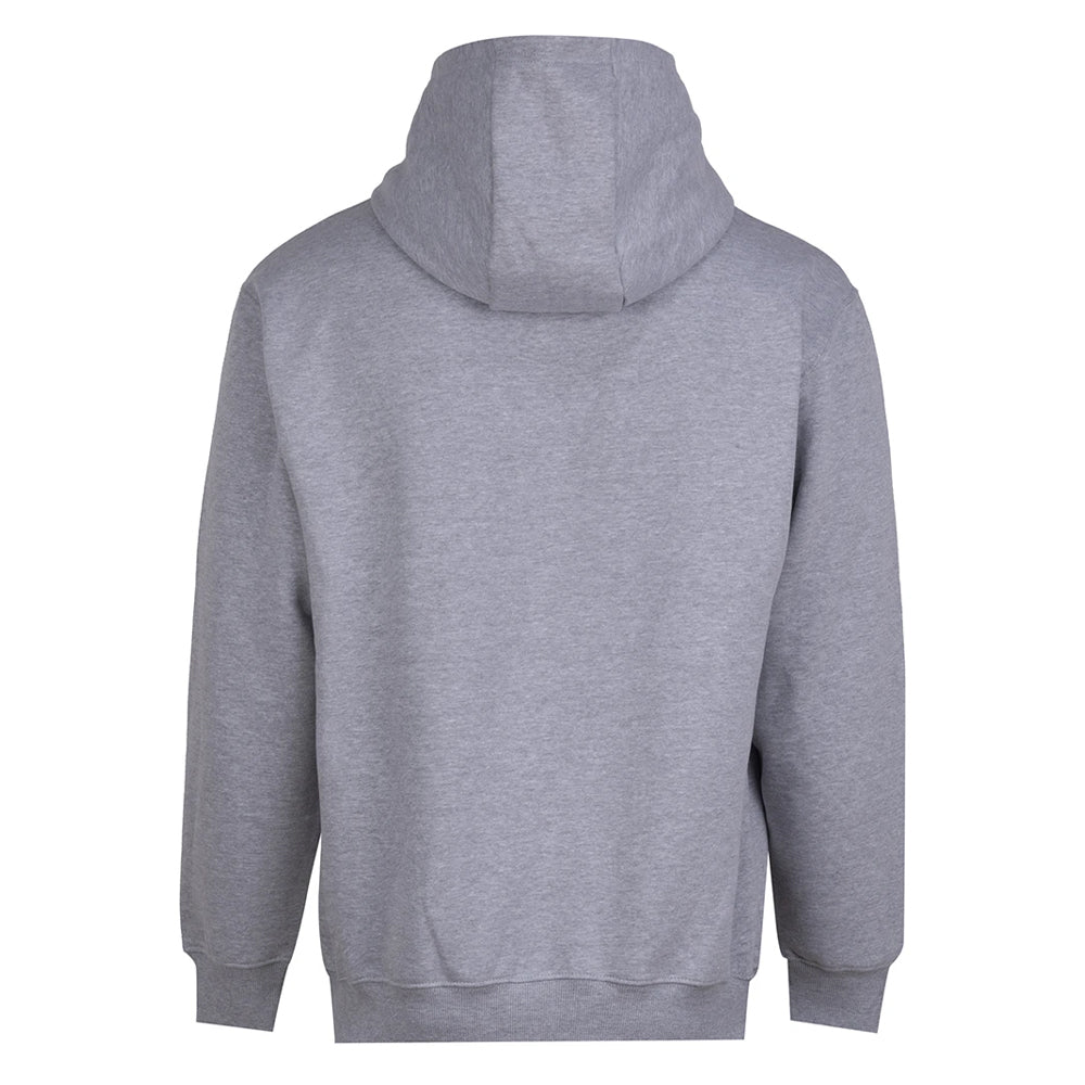 Heather Grey - Back - Awdis Unisex Adult Vision Heavyweight Hoodie