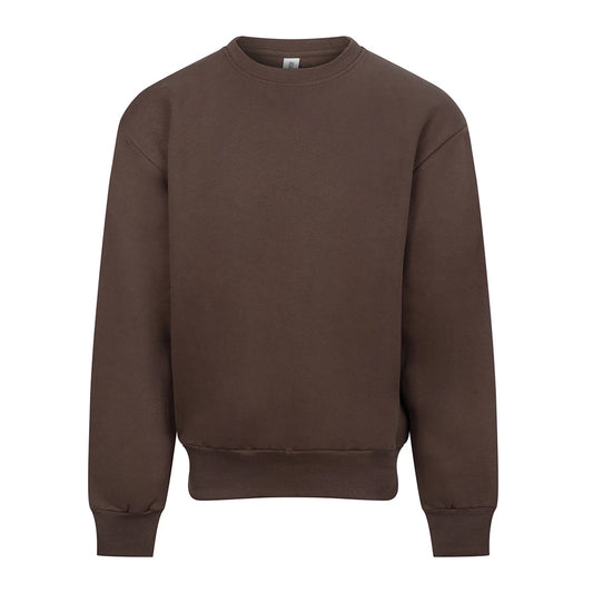 Espresso - Front - Awdis Unisex Adult Signature Heavyweight Sweatshirt