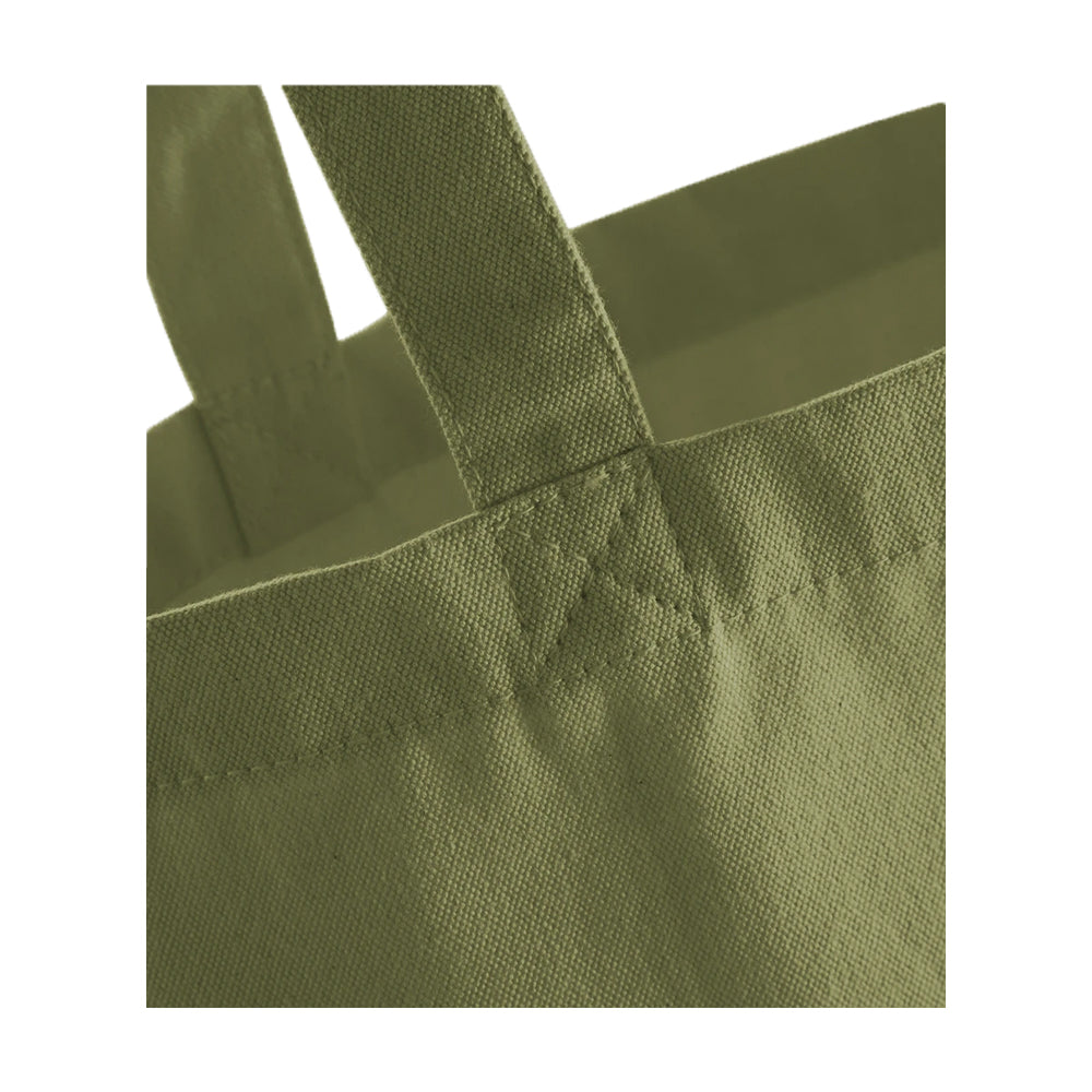 Bright Olive - Side - Westford Mill EarthAware Organic Bag For Life Tote Bag