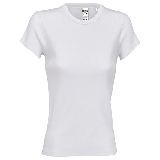 White - Front - SOLS Womens-Ladies Sara T-Shirt