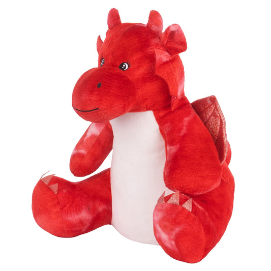 Red - Front - Mumbles Zippie Dragon Plush Toy
