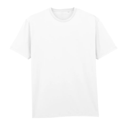 White - Front - Gildan Mens Cotton Label T-Shirt