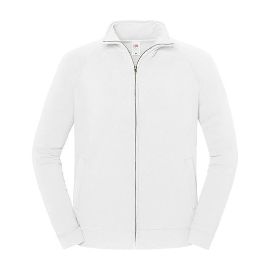 White - Front - Fruit of the Loom Unisex Adult Iconic Premium Sweat Jacket