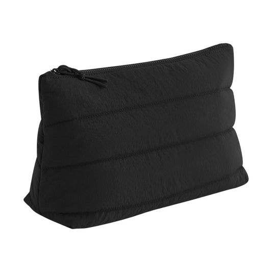 Black - Front - Bagbase Quilted Accessory Bag