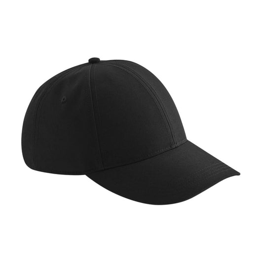 Black - Front - Beechfield Lifestyle Water Resistant Baseball Cap