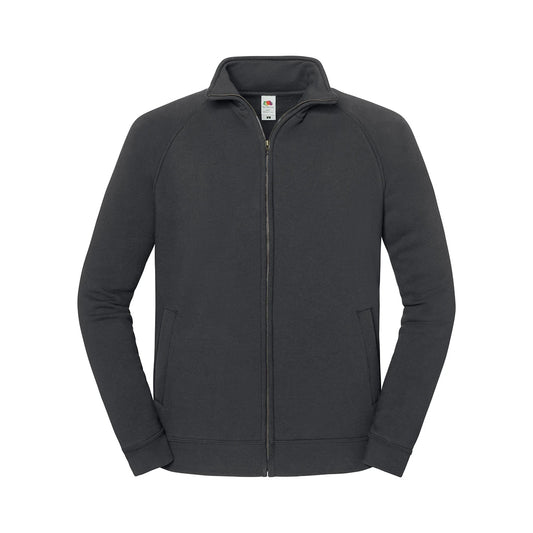 Light Graphite - Front - Fruit of the Loom Unisex Adult Sweat Jacket