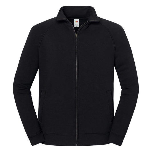 Black - Front - Fruit of the Loom Unisex Adult Iconic Premium Sweat Jacket