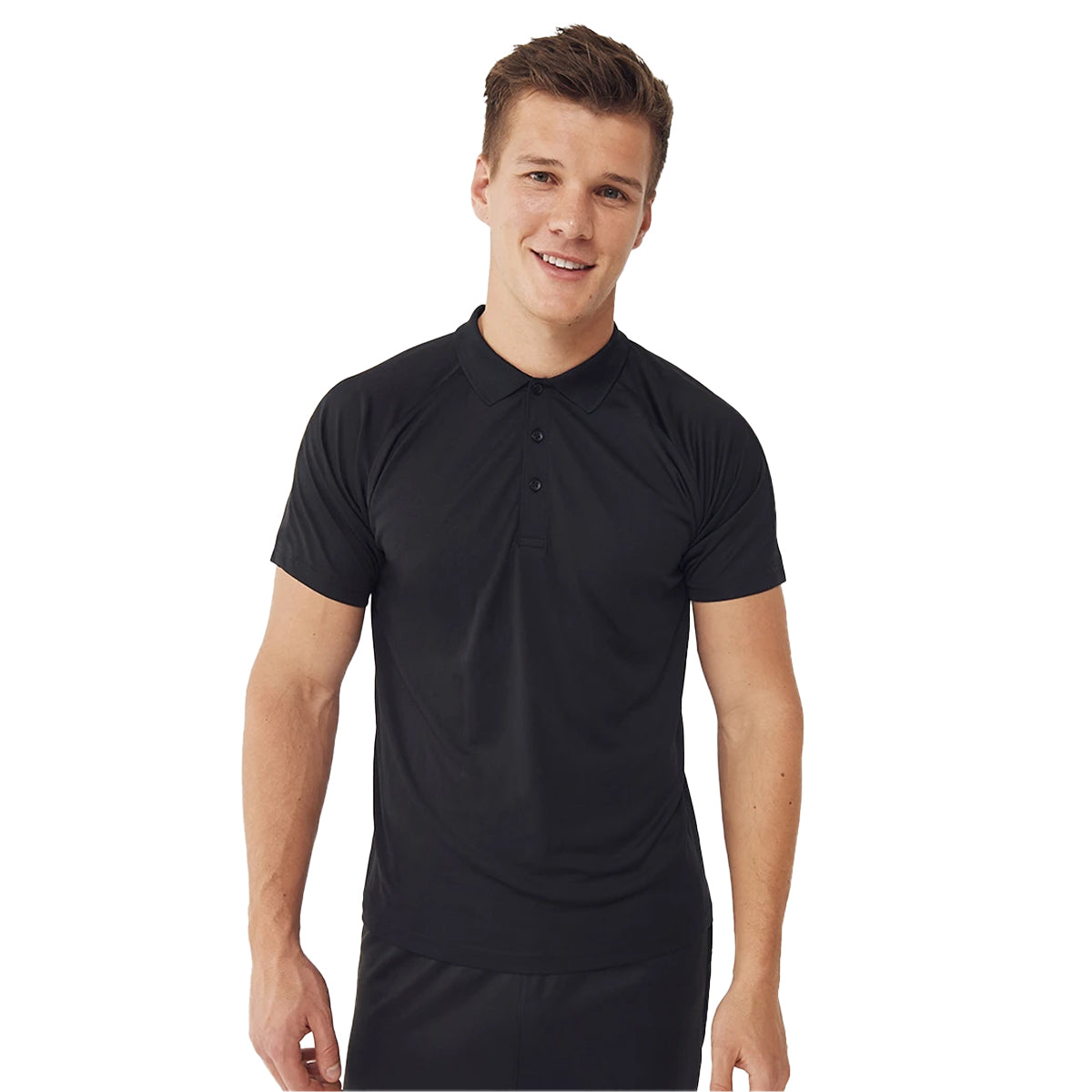 Black - Lifestyle - Finden & Hales Unisex Adult Team Polo Shirt