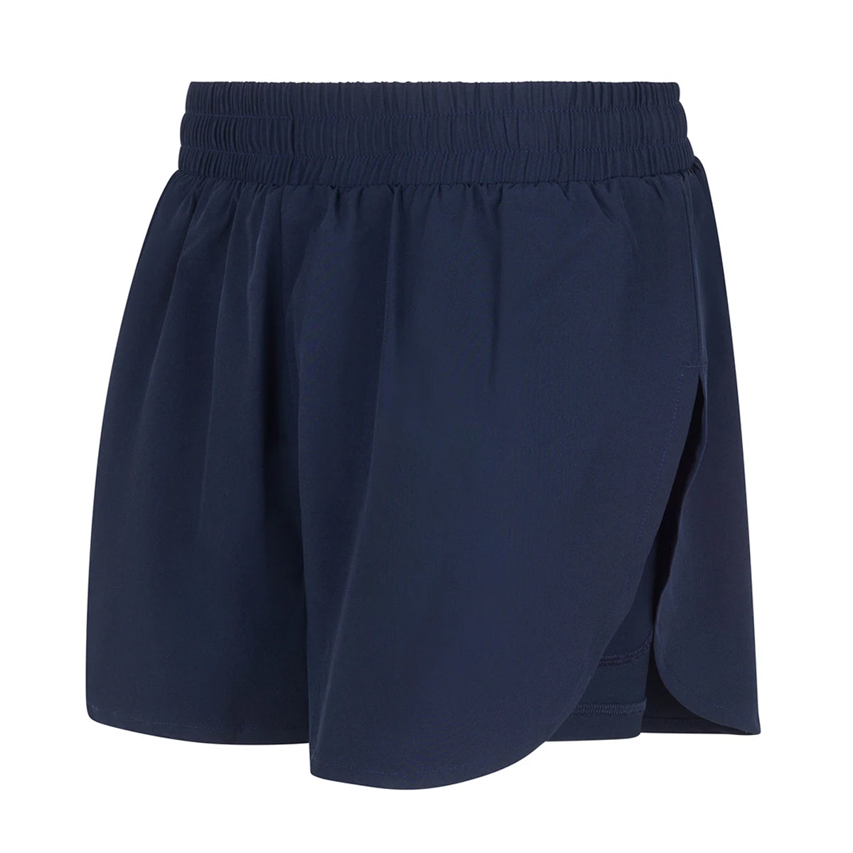 Navy - Lifestyle - Tombo Womens-Ladies Double Layer Sports Shorts