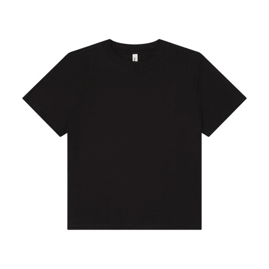 Black - Front - Bella + Canvas Womens-Ladies Heavy Duty Boxy T-Shirt