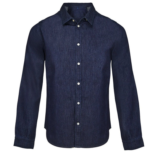 Brut Denim - Front - NEOBLU Mens Bennett Denim Shirt