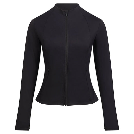 Jet Black - Front - Just Cool Womens-Ladies AWDis Recycled Jacket