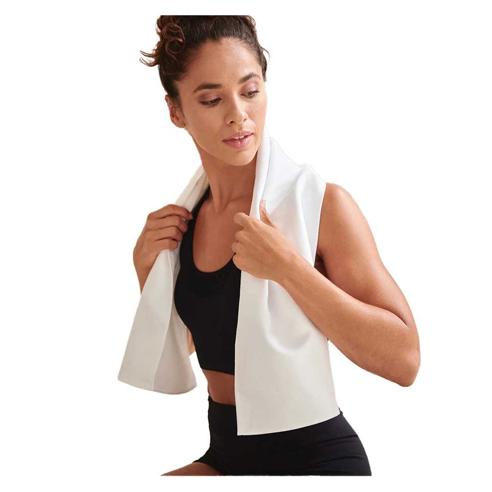 White - Back - Towel City Plain Quick Dry Sports Towel