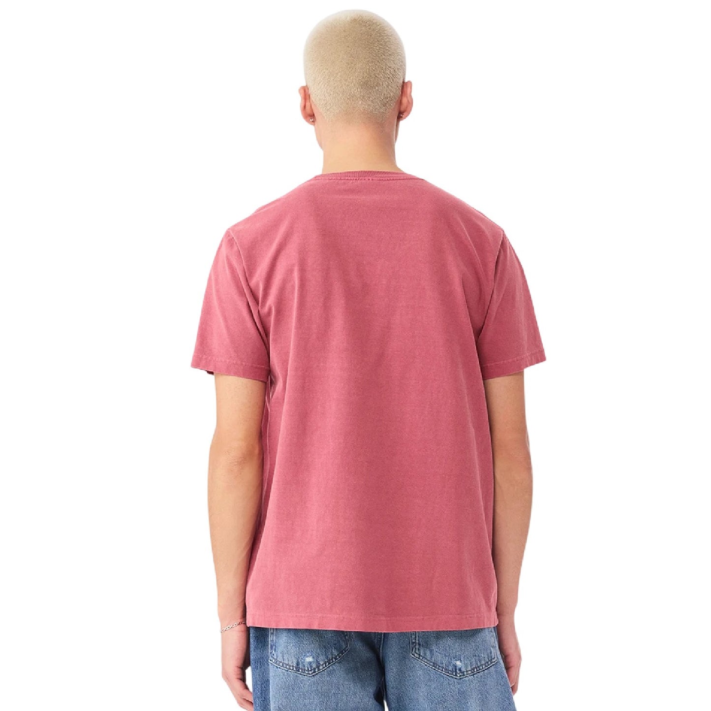 Washed Red - Lifestyle - Bella + Canvas Unisex Adult Washed Canvas Heavyweight T-Shirt