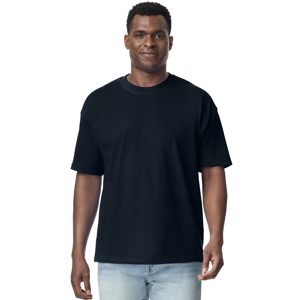 Pitch Black - Side - Gildan Hammer Unisex Adult T-Shirt