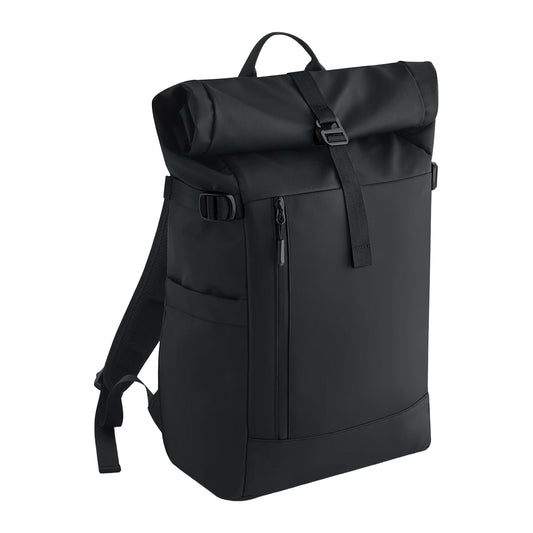 Black - Front - Bagbase Everyday Roll Up Backpack