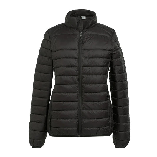 Black - Front - Brook Taverner Womens-Ladies Venice Core Padded Jacket