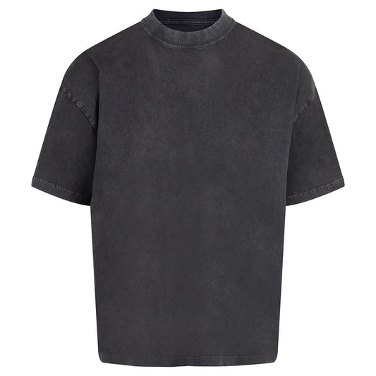 Washed Black - Front - Anthem Mens Distortion Washed T-Shirt