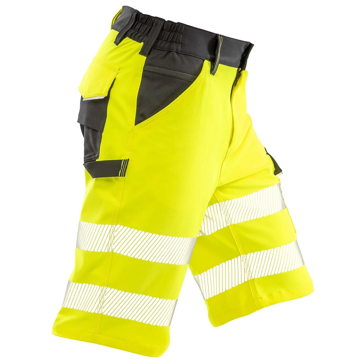 Fluorescent Yellow - Lifestyle - Result Recycled Mens Dynamic Stretch Shorts