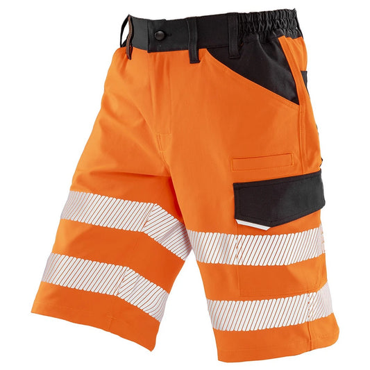 Fluorescent Orange - Front - Result Recycled Mens Dynamic Stretch Shorts