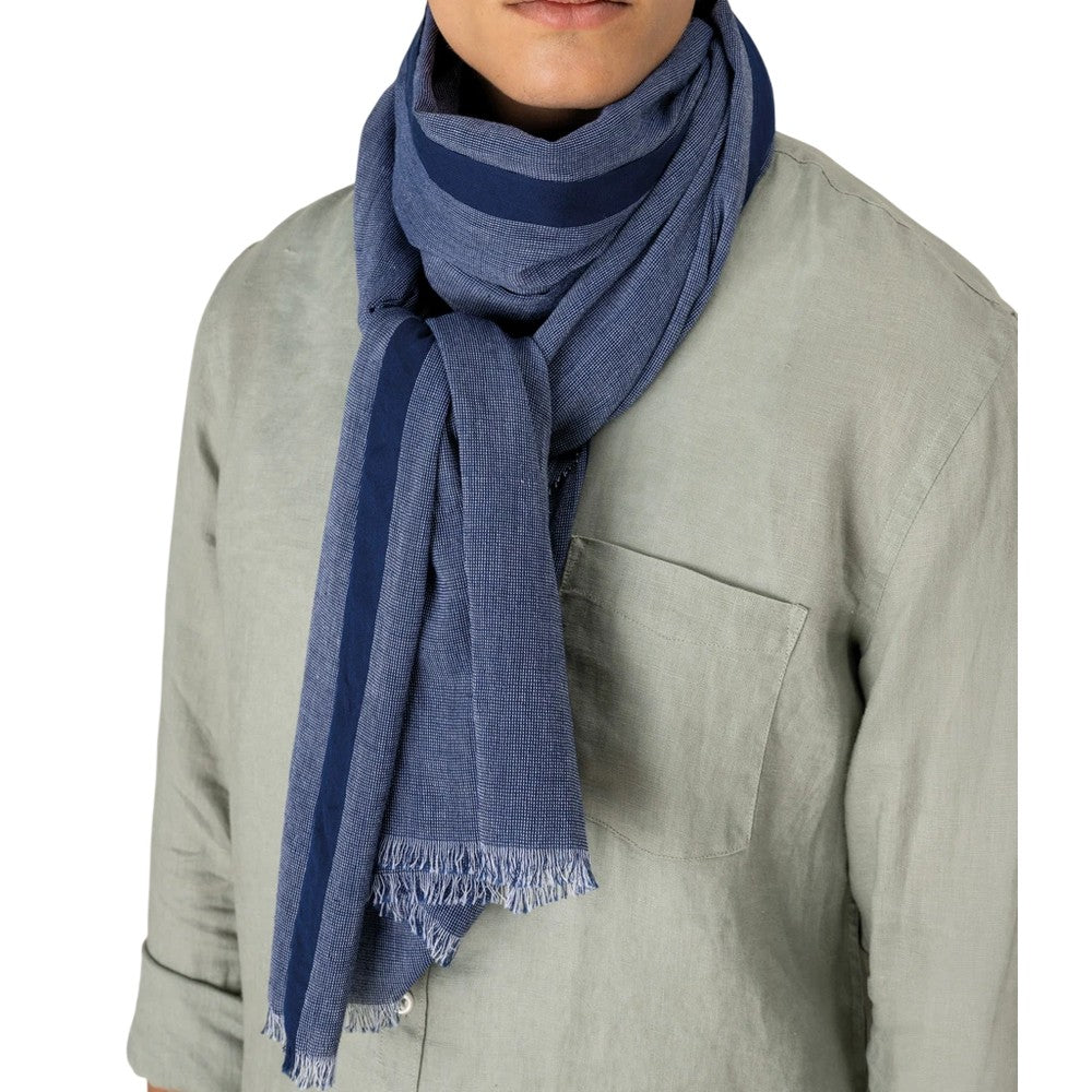 Blue - Side - Spasso Unisex Adult Dotted Scarf