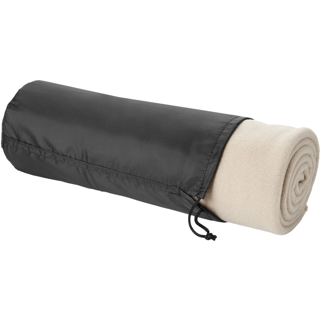 Beige - Front - Bullet Huggy Blanket And Pouch