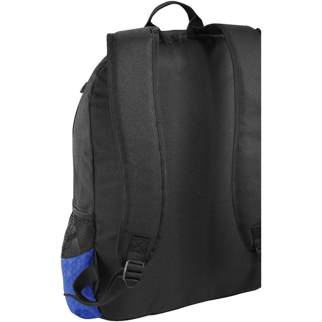 Solid Black-Royal Blue - Back - Bullet Benton 15in Laptop Backpack